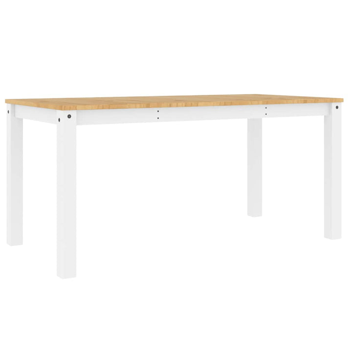 spisebordssæt 4 dele PANAMA massivt fyrretræ hvid