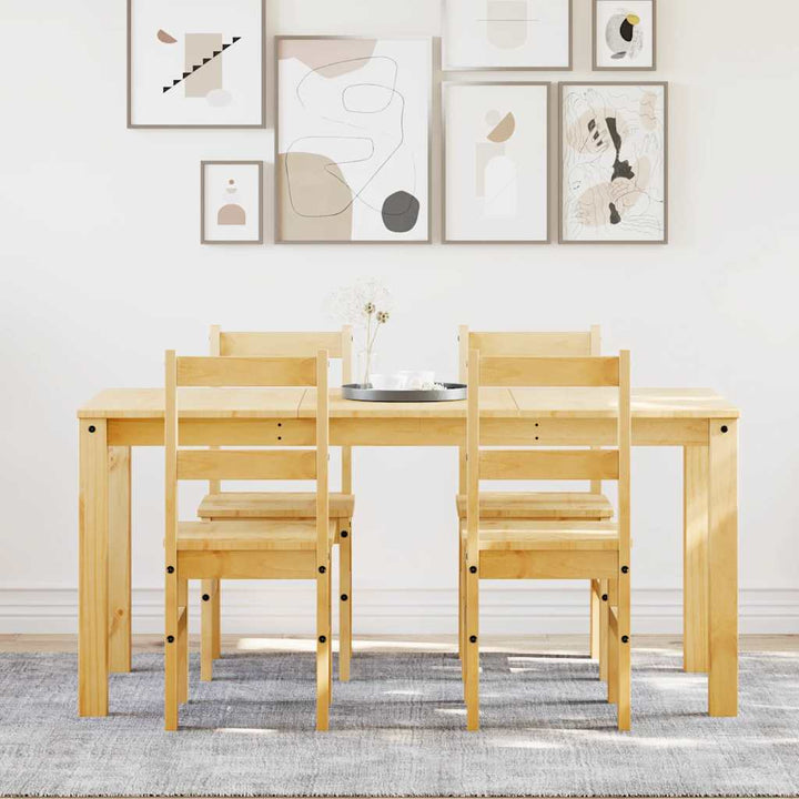 spisebordssæt 5 dele Panama massivt fyrretræ