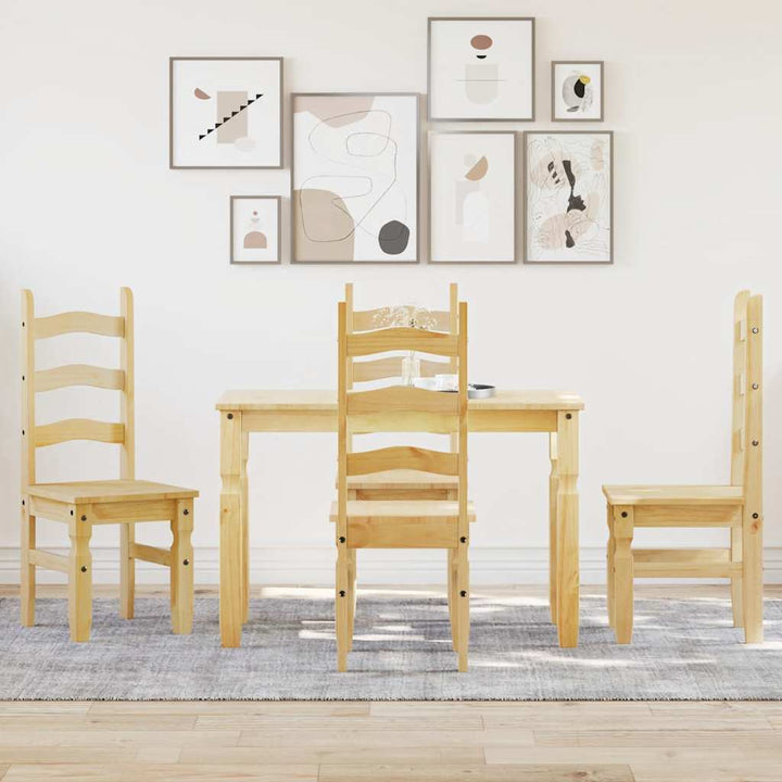 spisebordssæt 5 dele Panama massivt fyrretræ