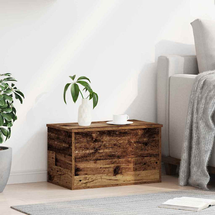 Opbevaringskasse Gammelt træ 60 x 35 x 35 cm Konstrueret træ