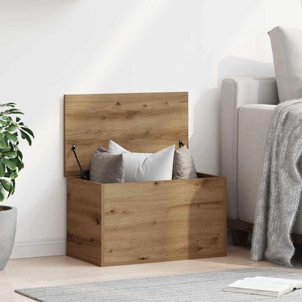 Opbevaringskasse Artisan Egetræ 60 x 35 x 35 cm Konstrueret træ