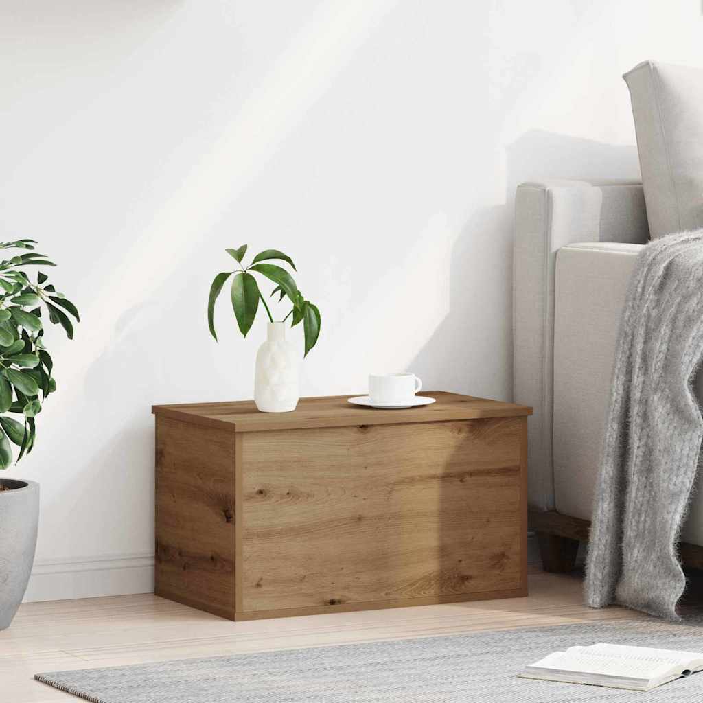 Opbevaringskasse Artisan Egetræ 60 x 35 x 35 cm Konstrueret træ