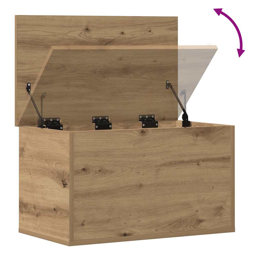 Opbevaringskasse Artisan Egetræ 60 x 35 x 35 cm Konstrueret træ