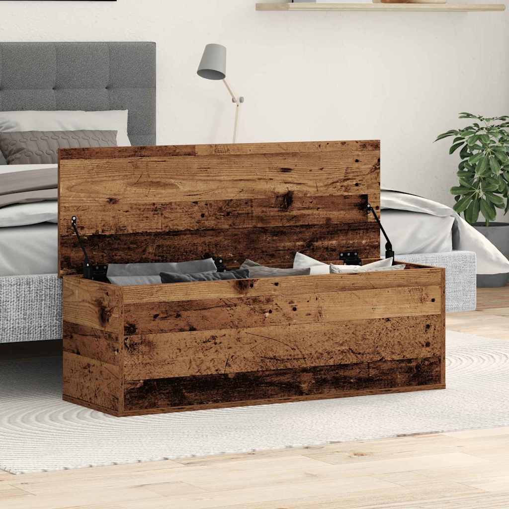 Opbevaringskasse Gammelt træ 102 x 35 x 35 cm Konstrueret træ