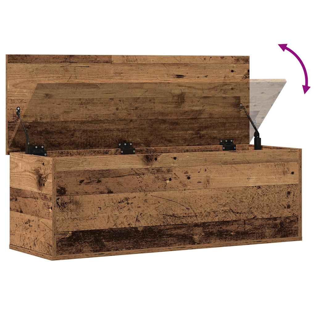 Opbevaringskasse Gammelt træ 102 x 35 x 35 cm Konstrueret træ