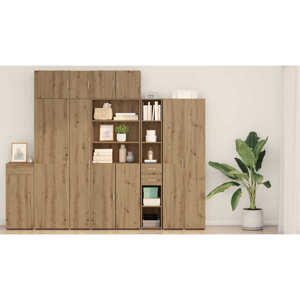Bogreol med skuffe Artisan Egetræ 30 x 42.4 x 185.2 cm