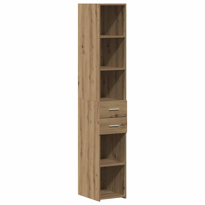 Bogreol med skuffe Artisan Egetræ 30 x 42.4 x 185.2 cm