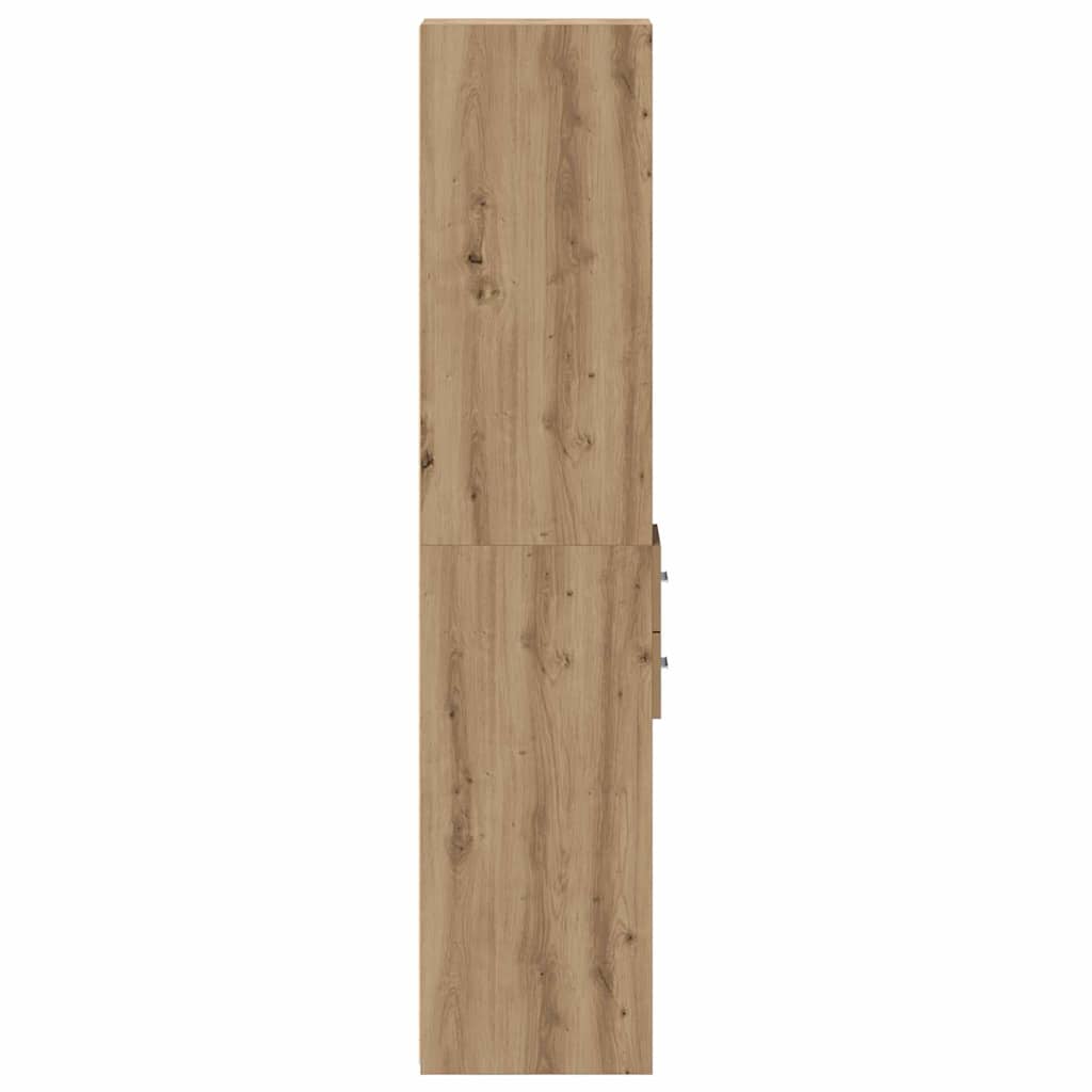 Bogreol med skuffe Artisan Egetræ 30 x 42.4 x 185.2 cm