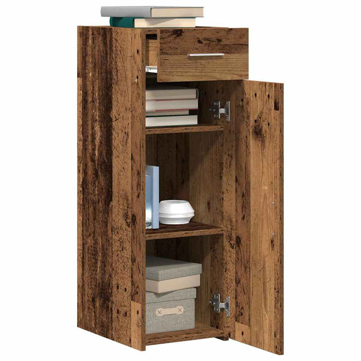 Sideboard med skuffe Gammelt træ 30 x 42,5 x 93 cm
