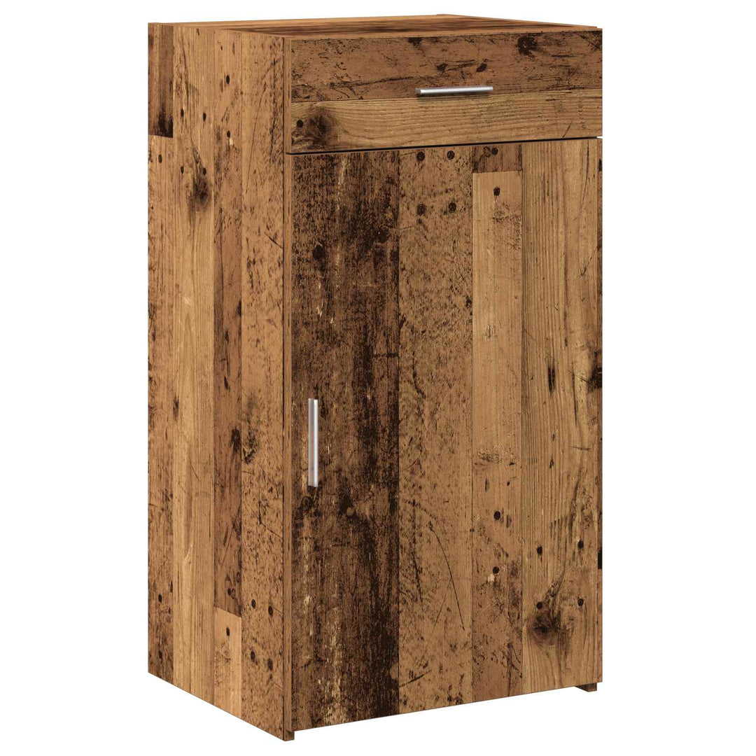 Sideboard med skuffe Gammelt træ 50 x 42,5 x 93 cm