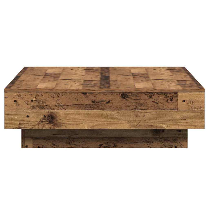 Sofabord Gammelt træ 90 x 90 x 28 cm Konstrueret træ