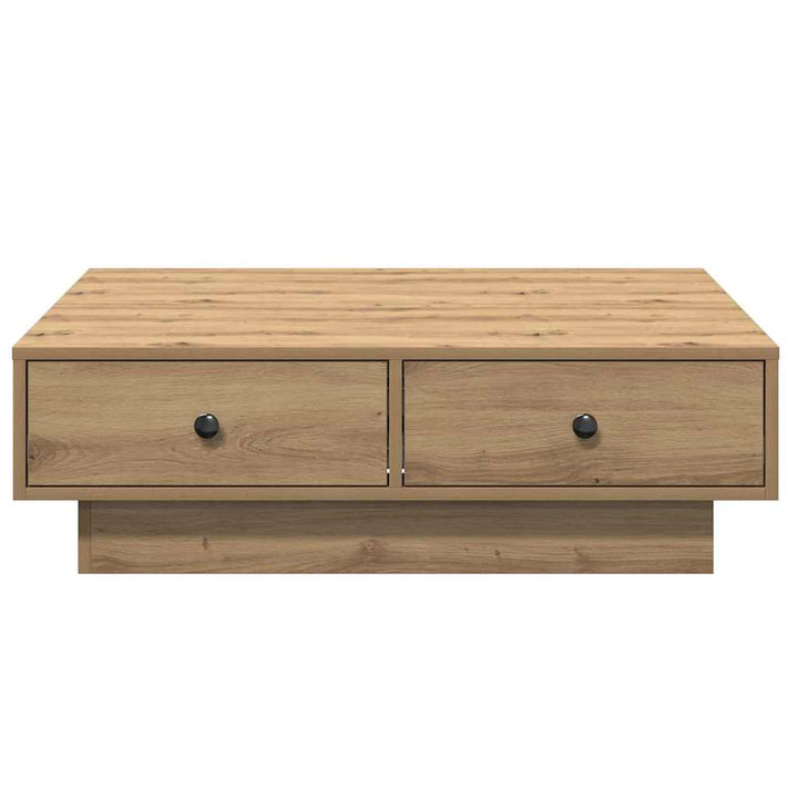 Sofabord Artisan Egetræ 90 x 90 x 28 cm Konstrueret træ
