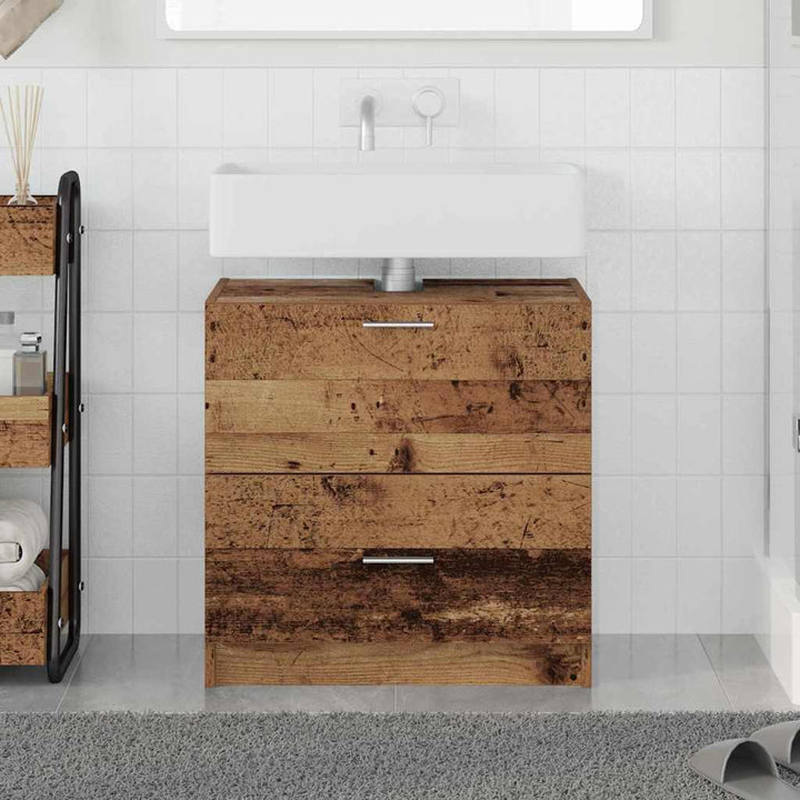 Badeværelsesskab Gammelt træ 59 x 37 x 59 cm Konstrueret træ