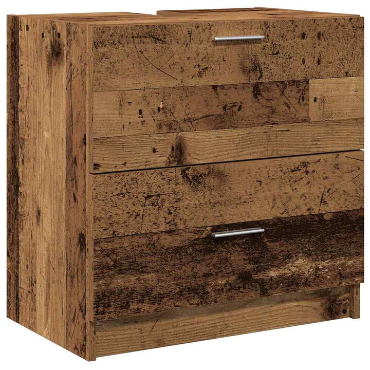 Badeværelsesskab Gammelt træ 59 x 37 x 59 cm Konstrueret træ