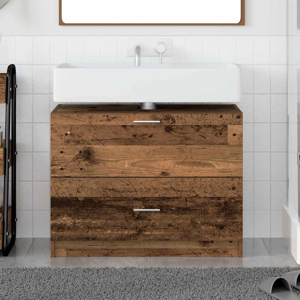 Badeværelsesskab Gammelt træ 78 x 37 x 59 cm Konstrueret træ
