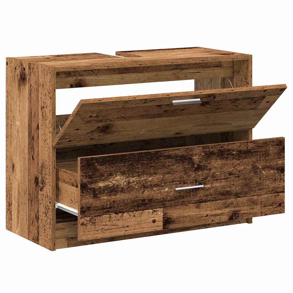 Badeværelsesskab Gammelt træ 78 x 37 x 59 cm Konstrueret træ