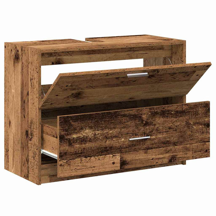 Badeværelsesskab Gammelt træ 78 x 37 x 59 cm Konstrueret træ