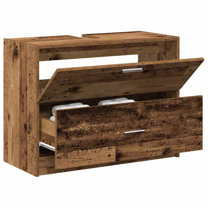 Badeværelsesskab Gammelt træ 78 x 37 x 59 cm Konstrueret træ