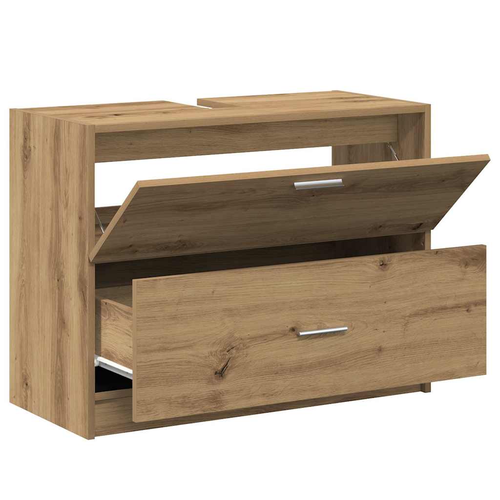 Badeværelsesskab Artisan Egetræ 78 x 37 x 59 cm Konstrueret træ