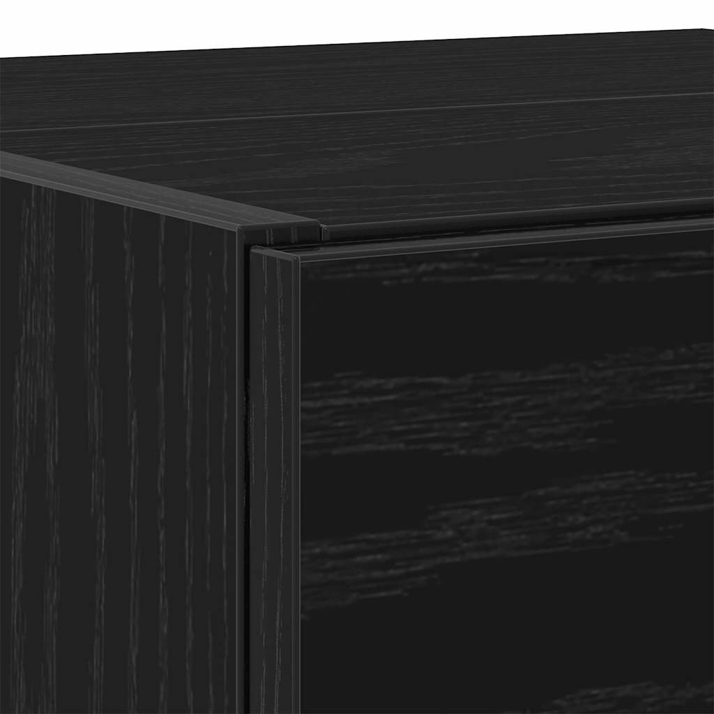 Badeværelsesskab Sort eg 78 x 37 x 59 cm Konstrueret træ