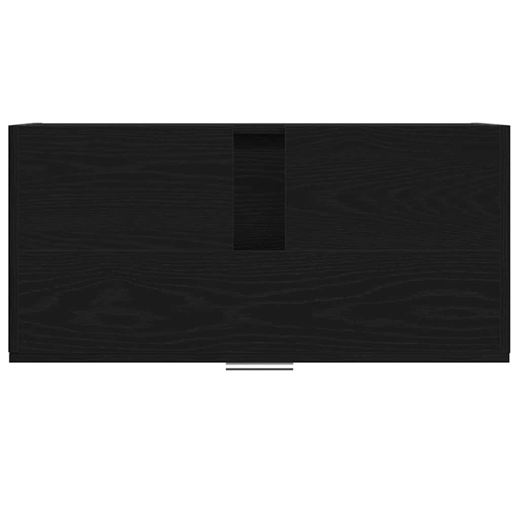 Badeværelsesskab Sort eg 78 x 37 x 59 cm Konstrueret træ