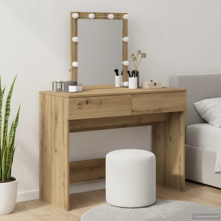 Klædeskab Artisan Egetræ 100 x 40 x 130 cm Konstrueret træ