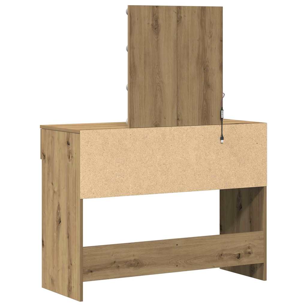 Klædeskab Artisan Egetræ 100 x 40 x 130 cm Konstrueret træ