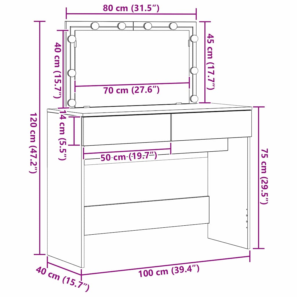 Klædeskab Gammelt træ 100 x 40 x 120 cm Konstrueret træ
