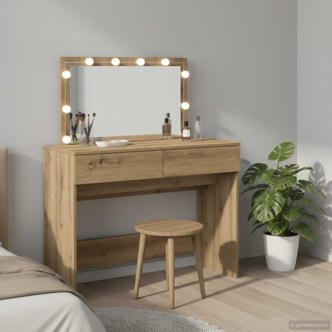 Klædeskab Artisan Egetræ 100 x 40 x 120 cm Konstrueret træ