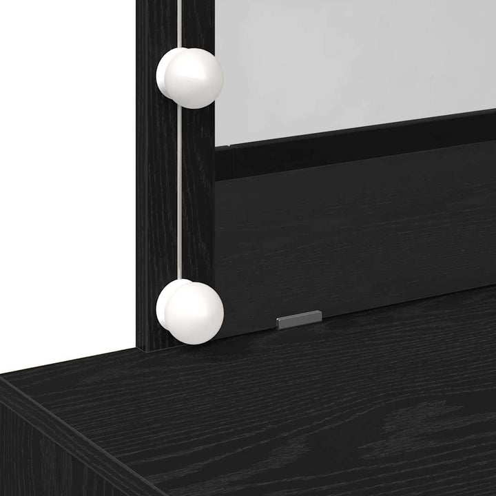 Klædeskab Sort eg 100 x 40 x 120 cm Konstrueret træ
