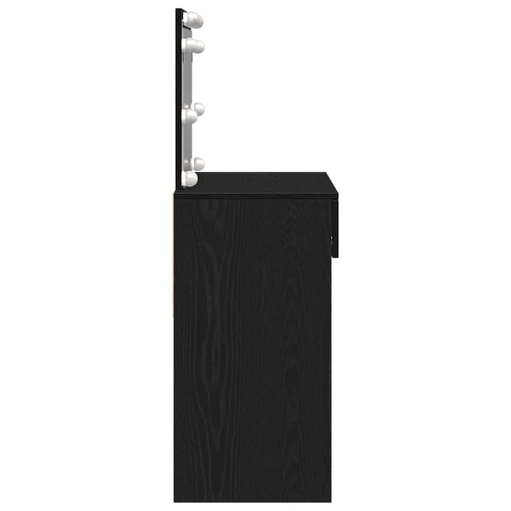 Klædeskab med skuffe Sort eg 100 x 40 x 120 cm Konstrueret træ