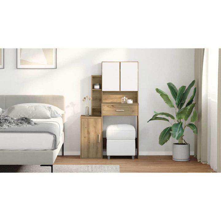 Klædeskab Artisan Egetræ 80 x 35 x 132 cm Konstrueret træ
