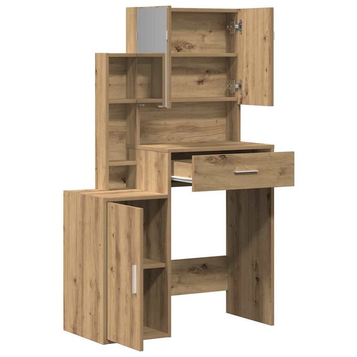 Klædeskab Artisan Egetræ 80 x 35 x 132 cm Konstrueret træ