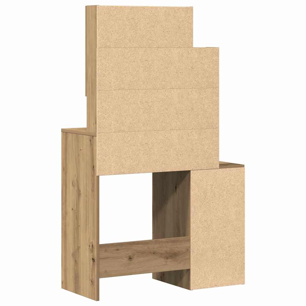 Klædeskab Artisan Egetræ 80 x 35 x 132 cm Konstrueret træ