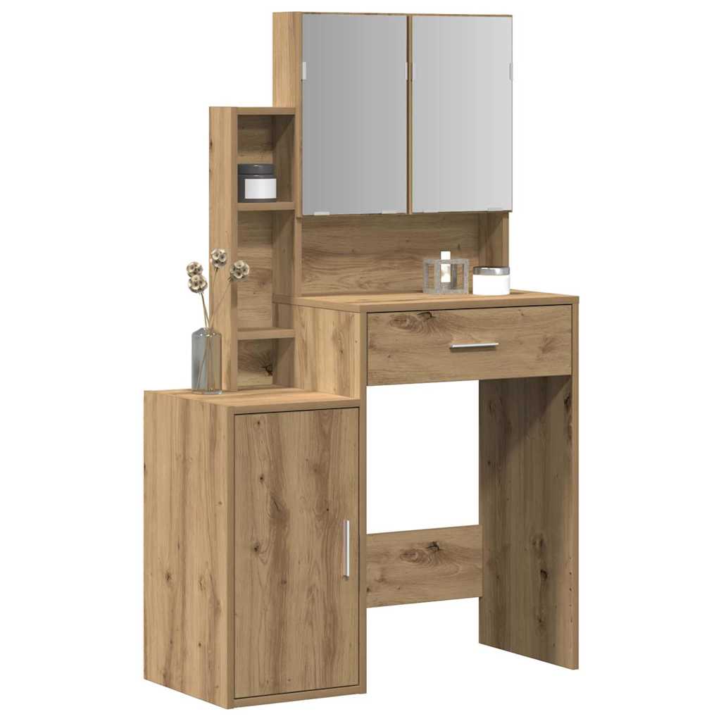 Klædeskab Artisan Egetræ 80 x 35 x 132 cm Konstrueret træ