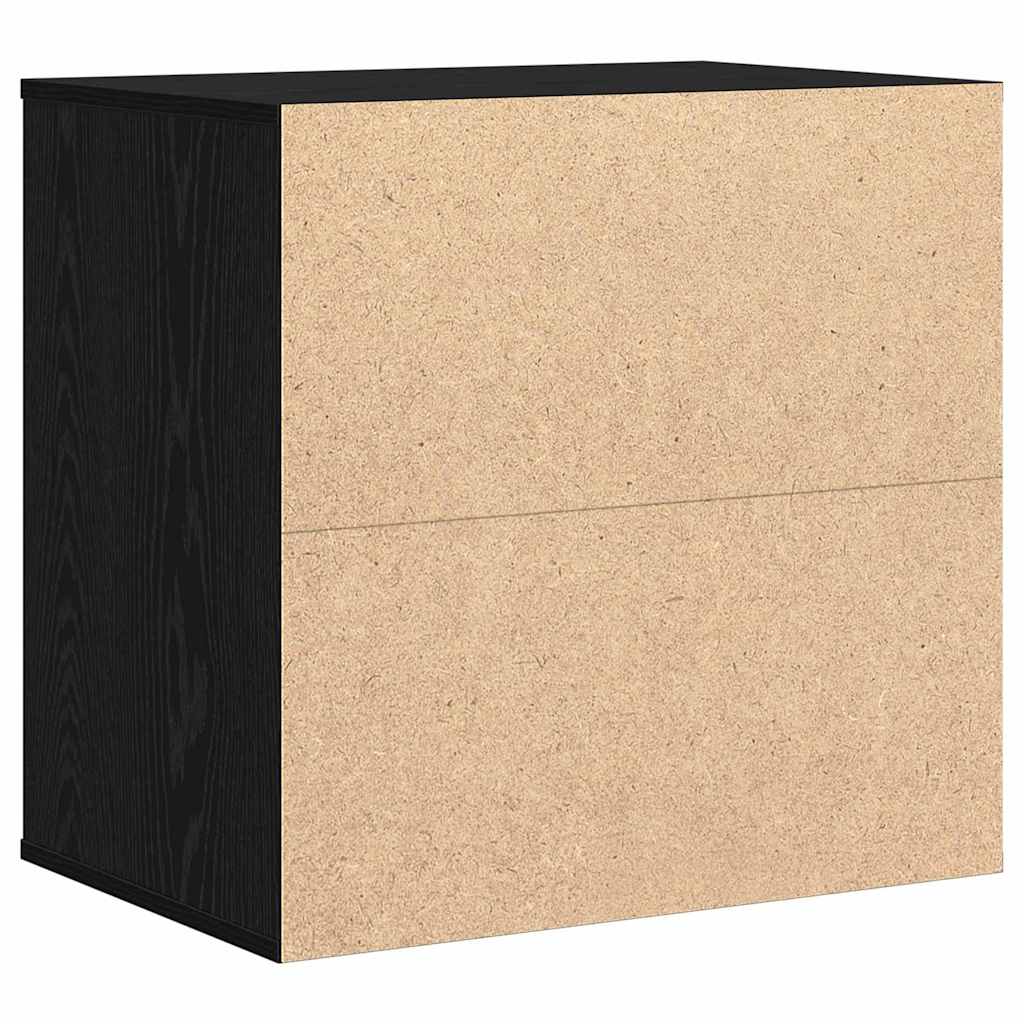 Skuffeskab 3-Skuffe Sort 61 x 41 x 58 cm Konstrueret træ