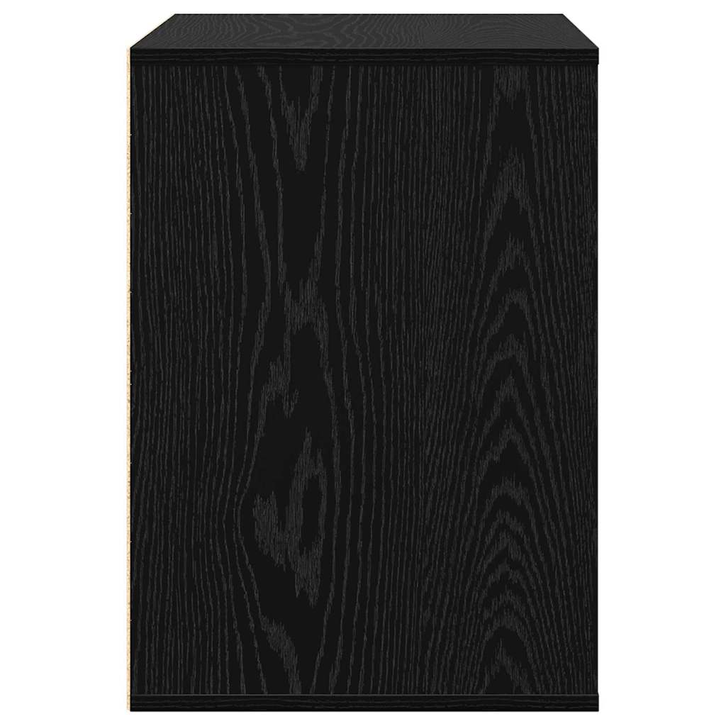 Skuffeskab 3-Skuffe Sort 61 x 41 x 58 cm Konstrueret træ
