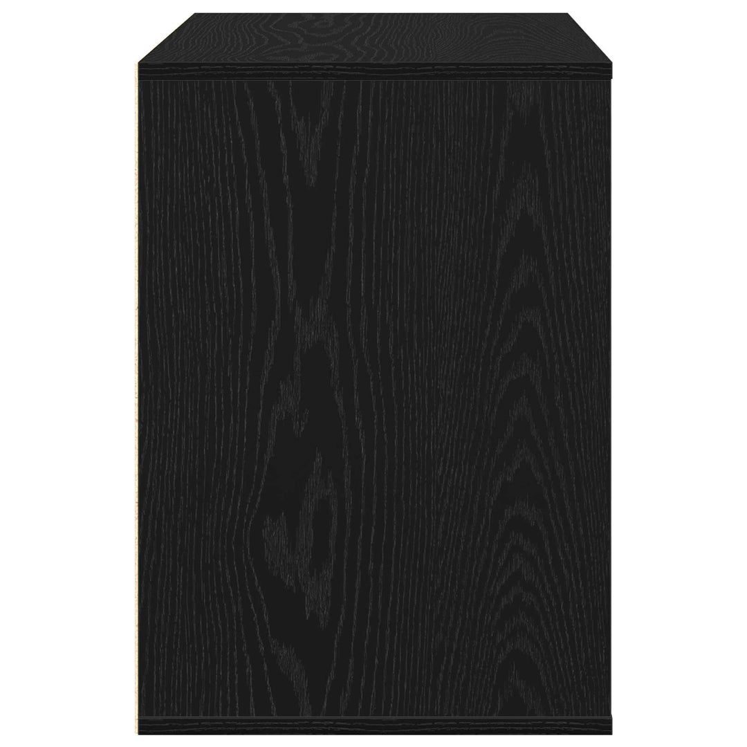 Skuffeskab 3-Skuffe Sort 80 x 41 x 58 cm Konstrueret træ