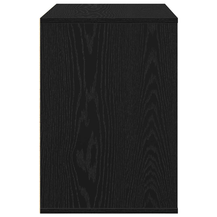 Skuffeskab 3-Skuffe Sort 80 x 41 x 58 cm Konstrueret træ