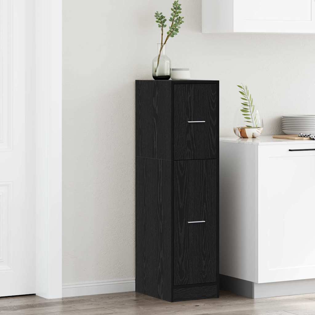 Apoteker Kabinet Sort eg 30 x 41 x 118 cm Konstrueret træ