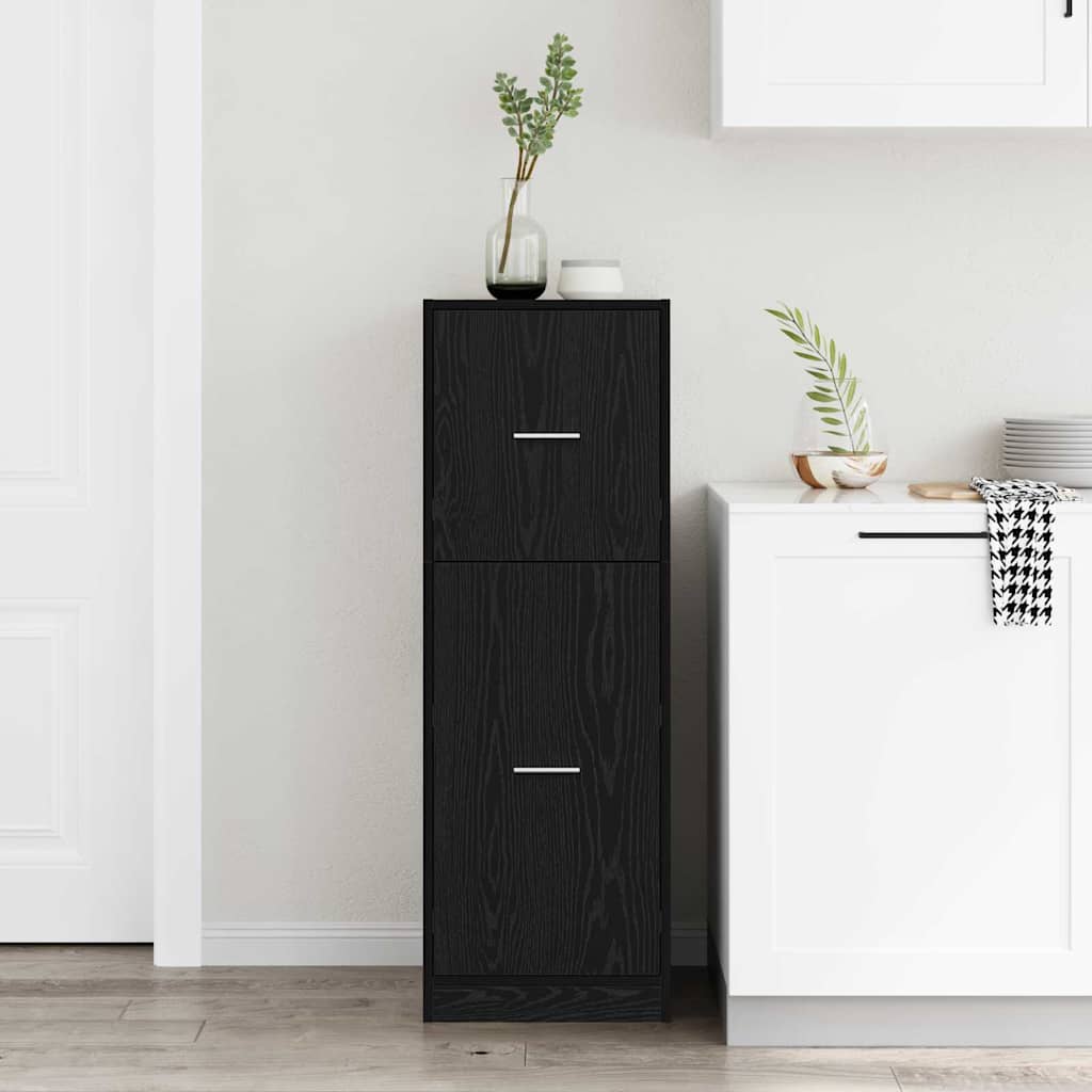 Apoteker Kabinet Sort eg 40 x 41 x 118 cm Konstrueret træ