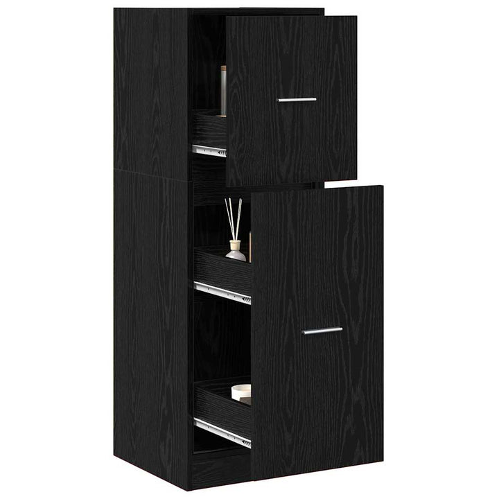 Apoteker Kabinet Sort eg 40 x 41 x 118 cm Konstrueret træ