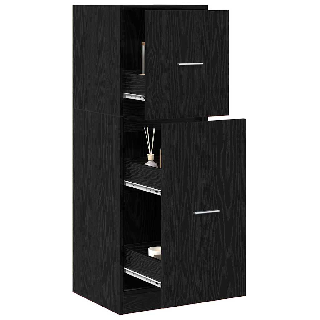 Apoteker Kabinet Sort eg 40 x 41 x 118 cm Konstrueret træ
