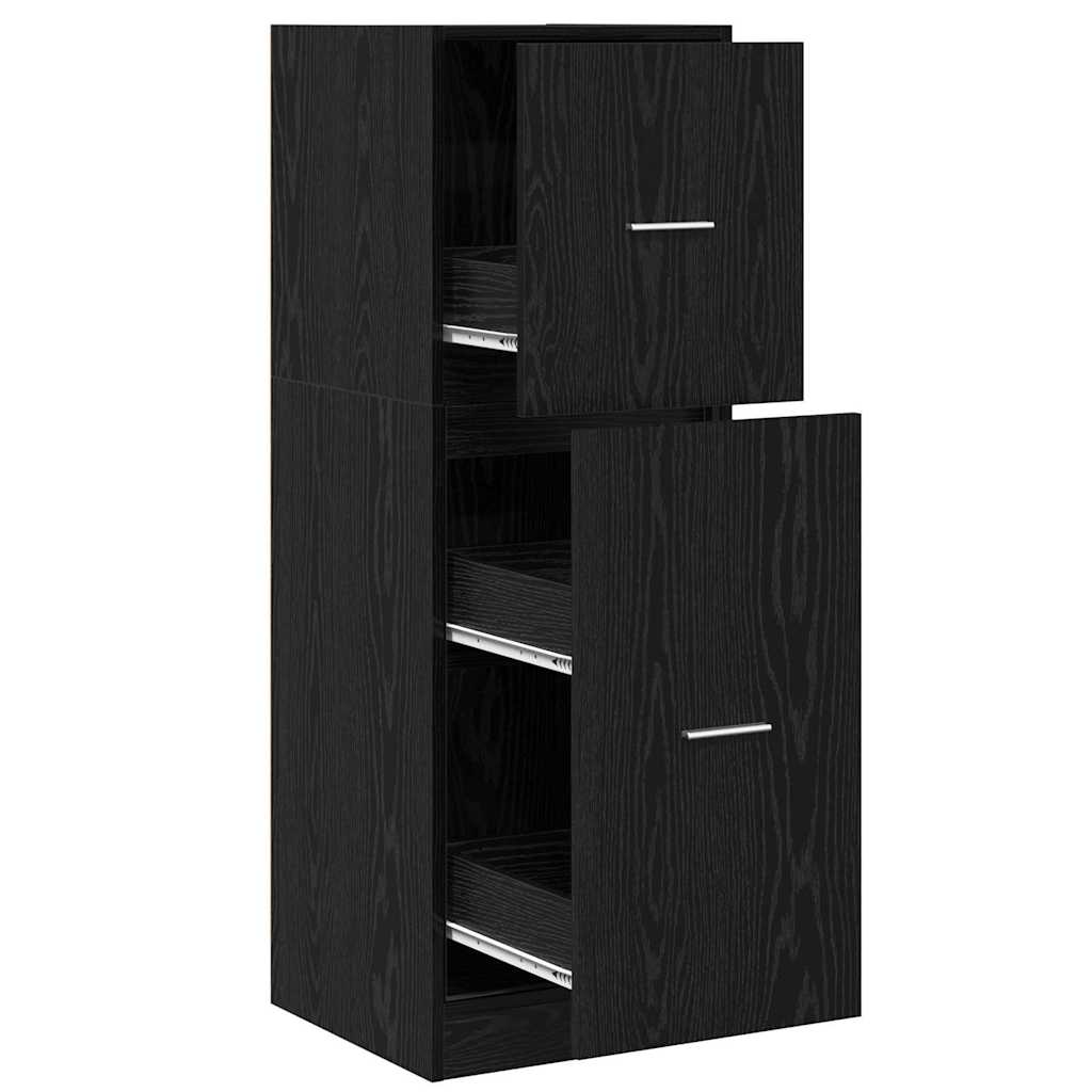Apoteker Kabinet Sort eg 40 x 41 x 118 cm Konstrueret træ