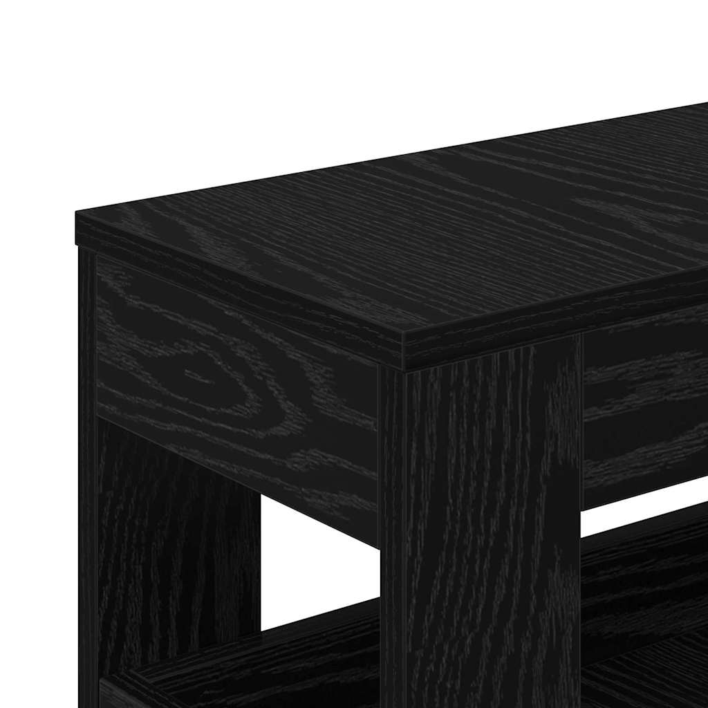 Badeværelsesmøbel sæt Sort eg 65 x 23 x 87 cm Konstrueret træ