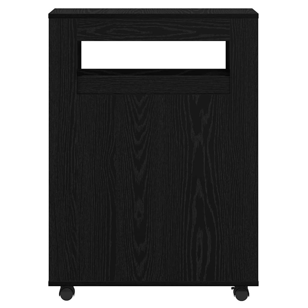 Badeværelsesmøbel sæt Sort eg 65 x 23 x 87 cm Konstrueret træ