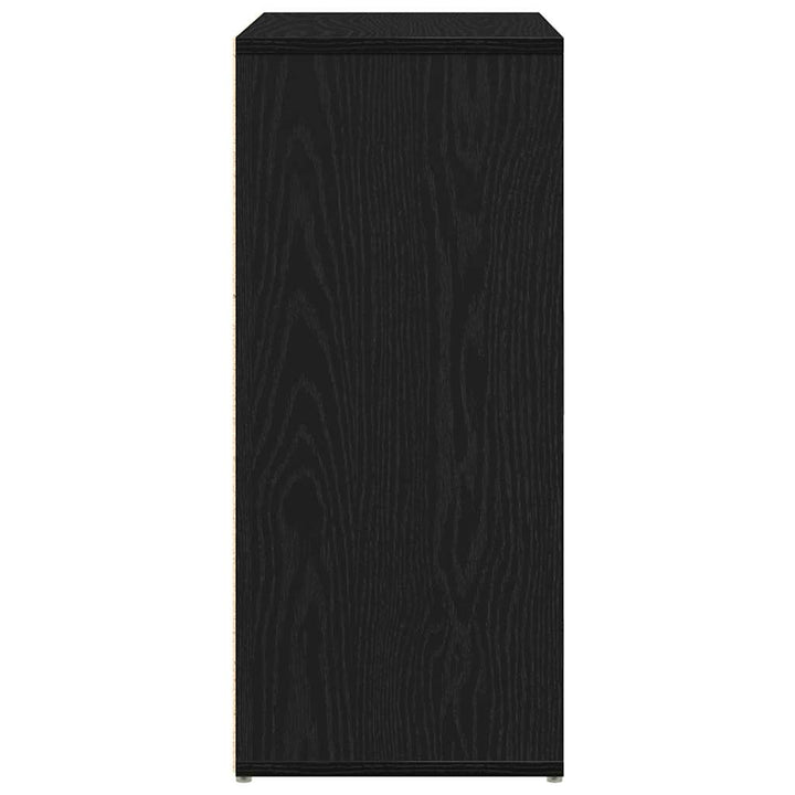 skænk 60x31x70 cm konstrueret træ sort egetræsfarve