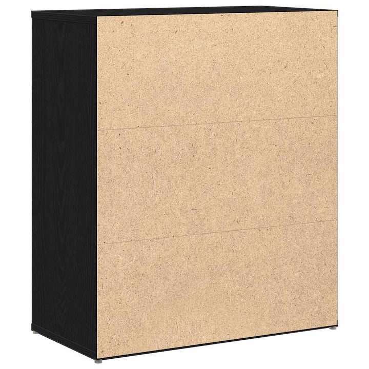 skænk 60x31x70 cm konstrueret træ sort egetræsfarve