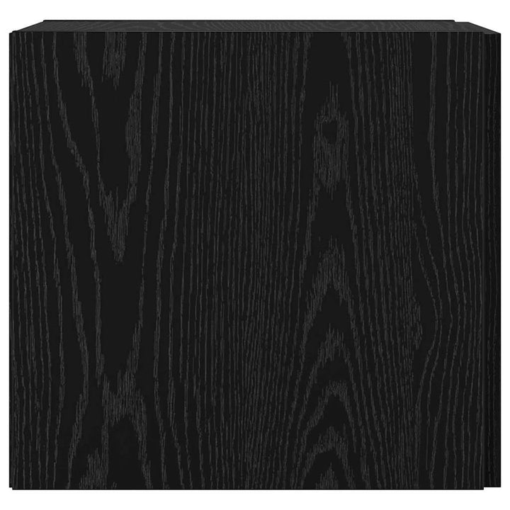 Vægmonteret skab Sort eg 30 x 42,5 x 39,5 cm Konstrueret træ