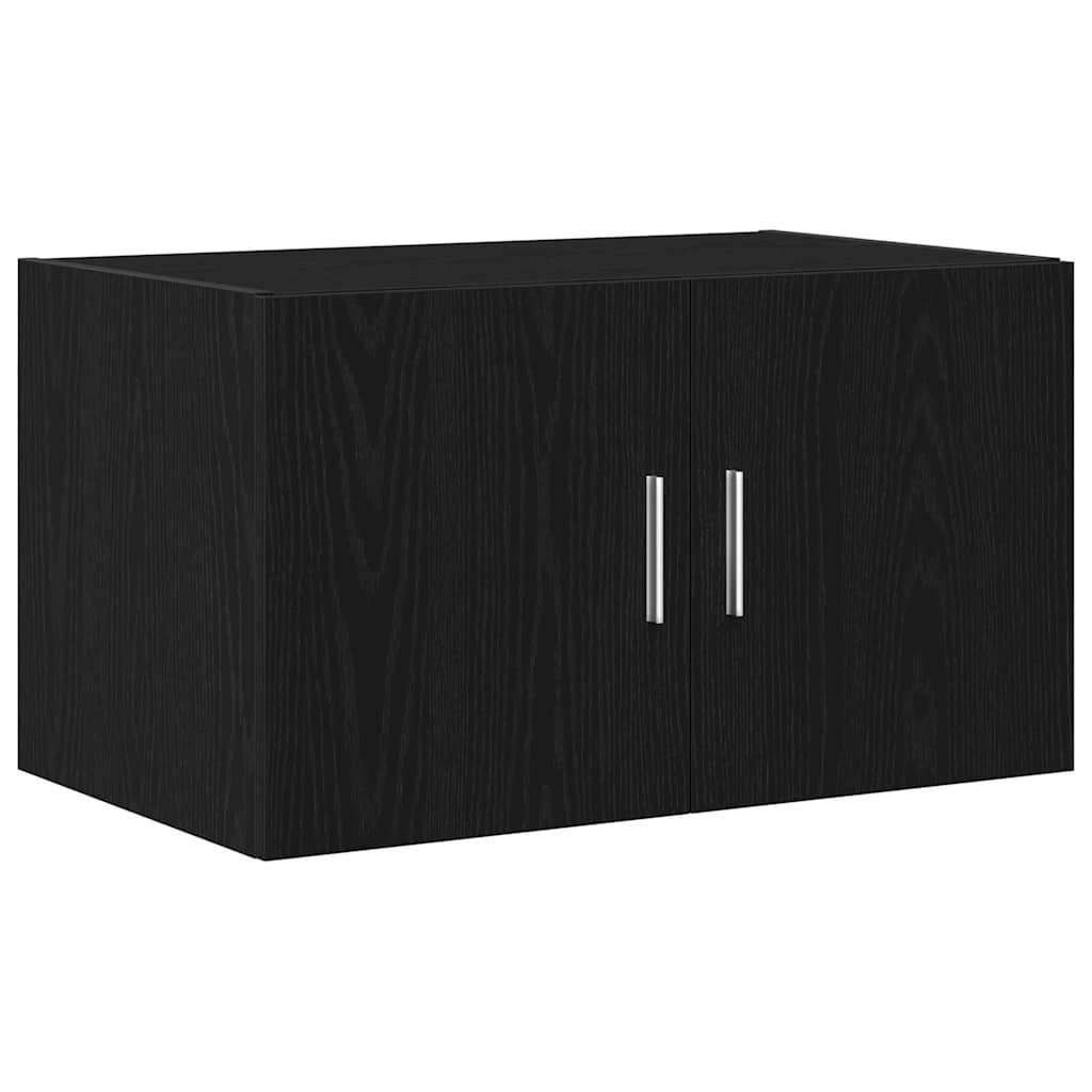 Vægskab Vægmonteret Sort eg 70 x 42.5 x 40 cm Konstrueret træ